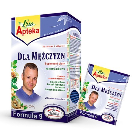 FOR MEN Formula 9 - 20 bags in aluminium envelopes, 2 g each