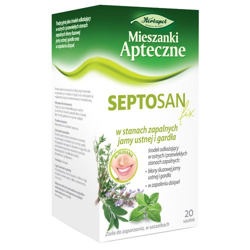 SEPTOSAN fix - for inflammation of the mouth and throat, capacity 20 sachets x 2 g