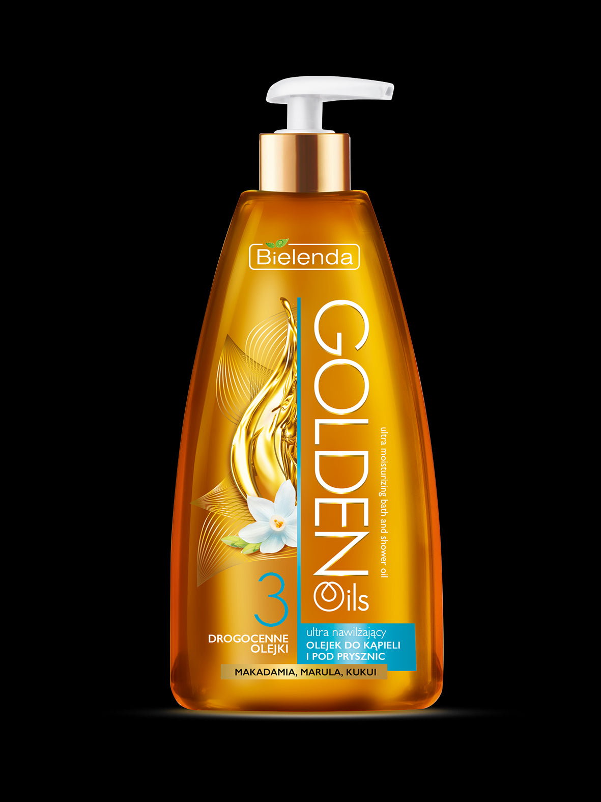 GOLDEN OILS - Ultra moisturizing bath and shower oil with precious oils, 250 ml.