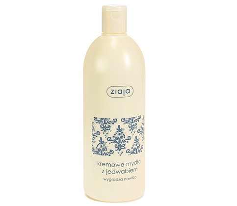 Creamy body soap with silk, 500 ml.