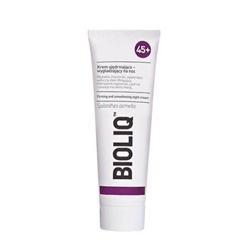 BIOLIQ 45+ Firming and Smoothing Night Cream, 50 ml capacity.