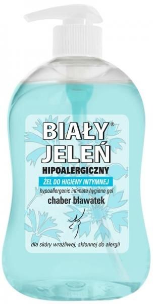 Hypoallergenic intimate hygiene gel BIAŁY JELEŃ with cornflower, 500 ml.