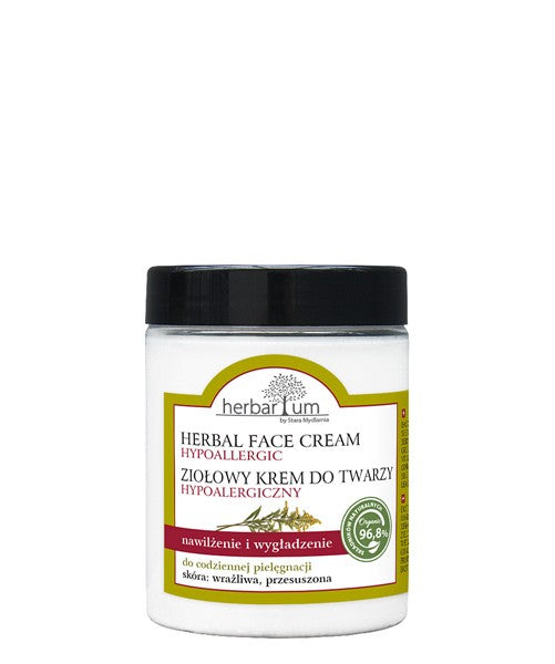 Herbarium Hypoallergic - Face cream, 100 ml capacity.