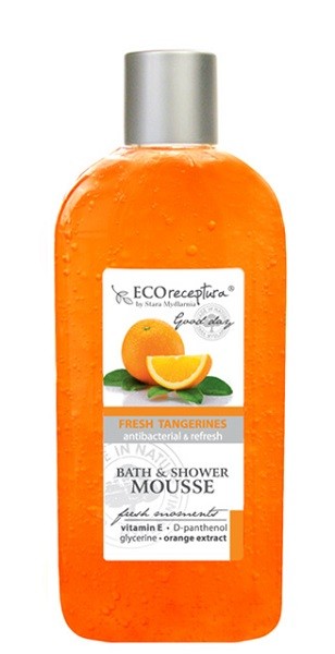 Eco recipe Fresh Tangerines - Bath Mousse, capacity 300 ml.