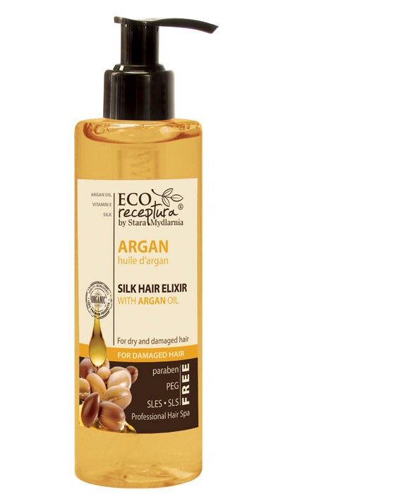 Eco receptura Argan - Jedwab do włosów, poj. 200 ml.