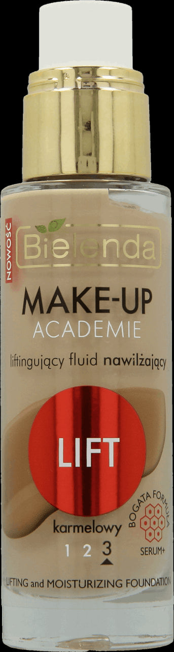 MAKE-UP ACADEMIE - Liftingujący fluid nawilżający LIFT odcień karmelowy, poj. 30 ml.