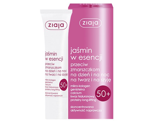 Jasmine anti-wrinkle essence 50+ for day and night for face and neck, 30 ml.