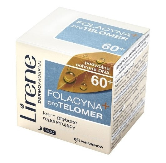 Folacyna proTelomer 60+ Krem głęboko regenerujacy na noc, poj. 50 ml.