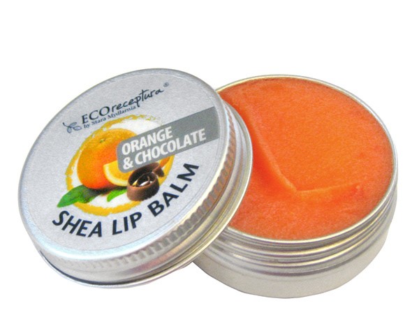 Shea lip balm Orange with Chocolate 15 ml.