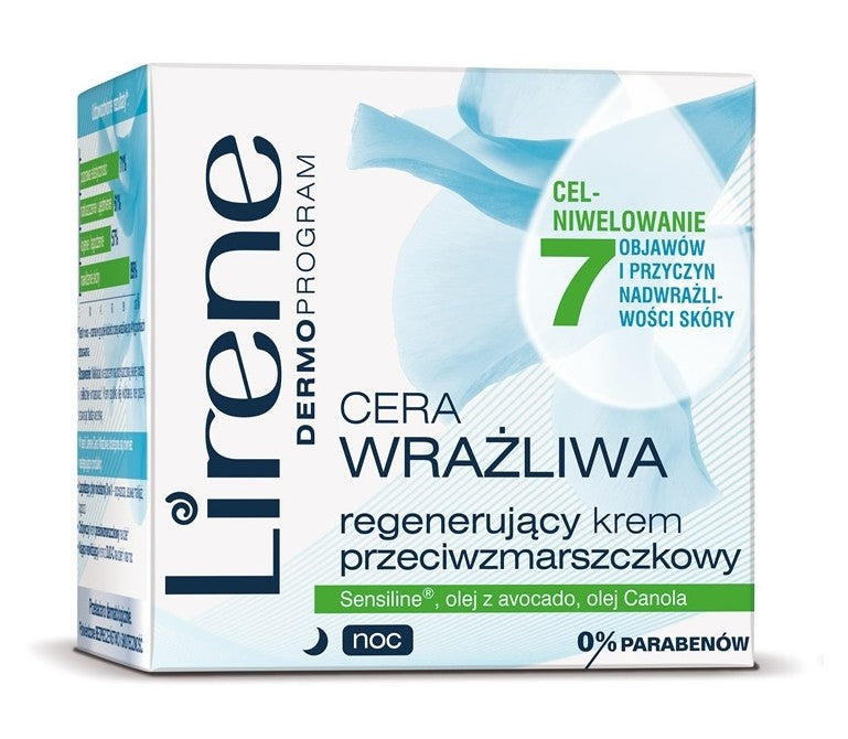 Cera wrażliwa - Regenerujący krem przeciwzmarszczkowy na noc, poj. 50 ml.