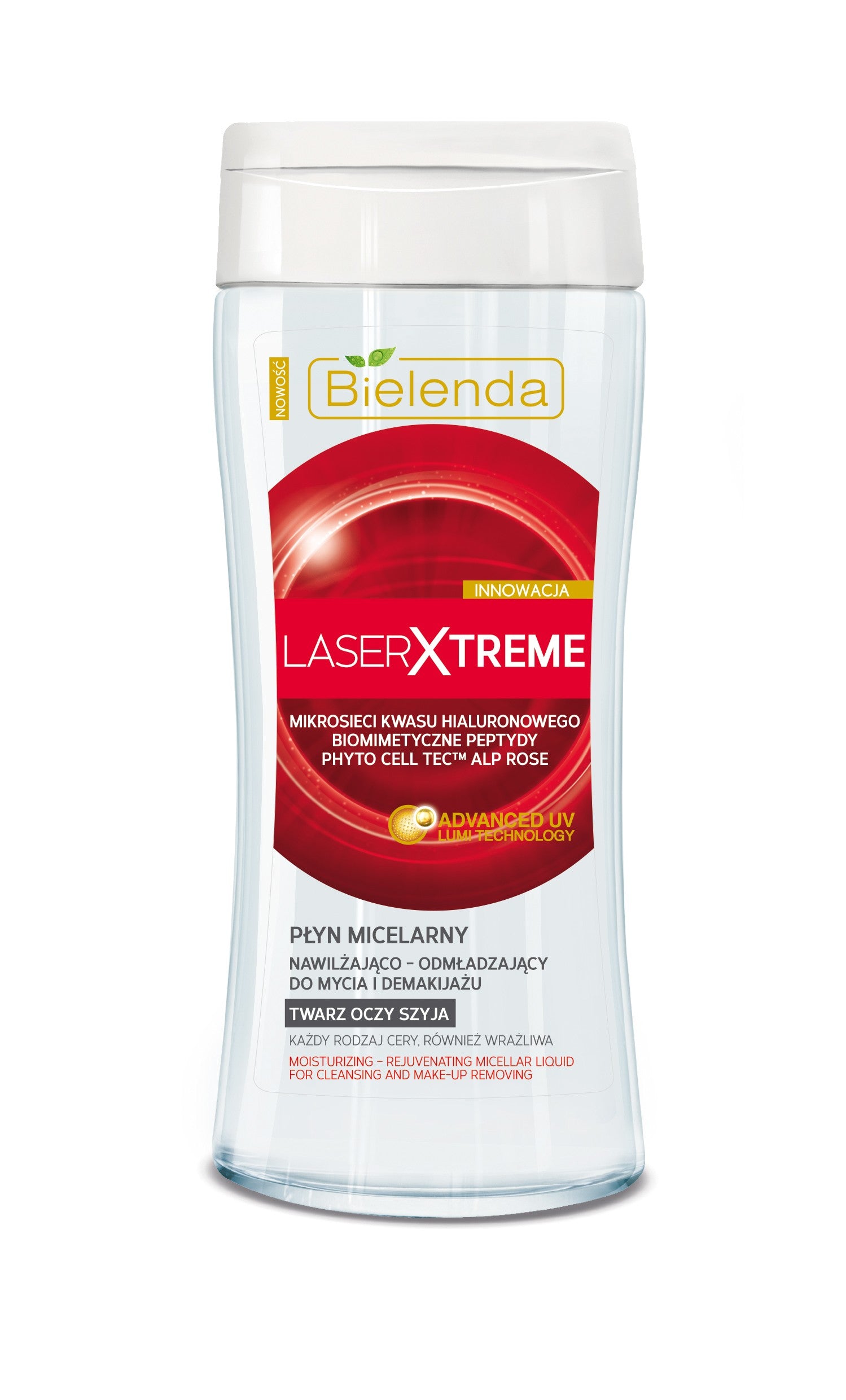 Laser Xtreme - Nawilżająco – odmładzający płyn micelarny do mycia i demakijażu, poj. 200 ml.