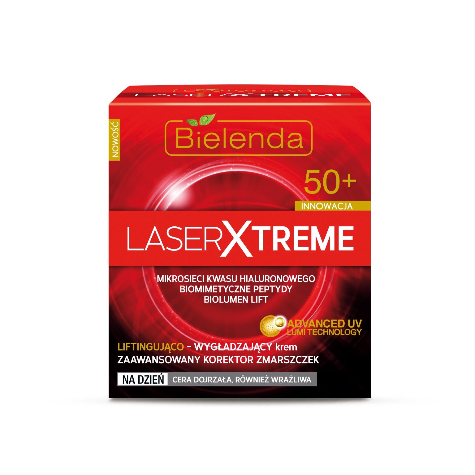 Laser Xtreme - Liftingująco – wygładzający krem na dzień 50+, poj. 50 ml.