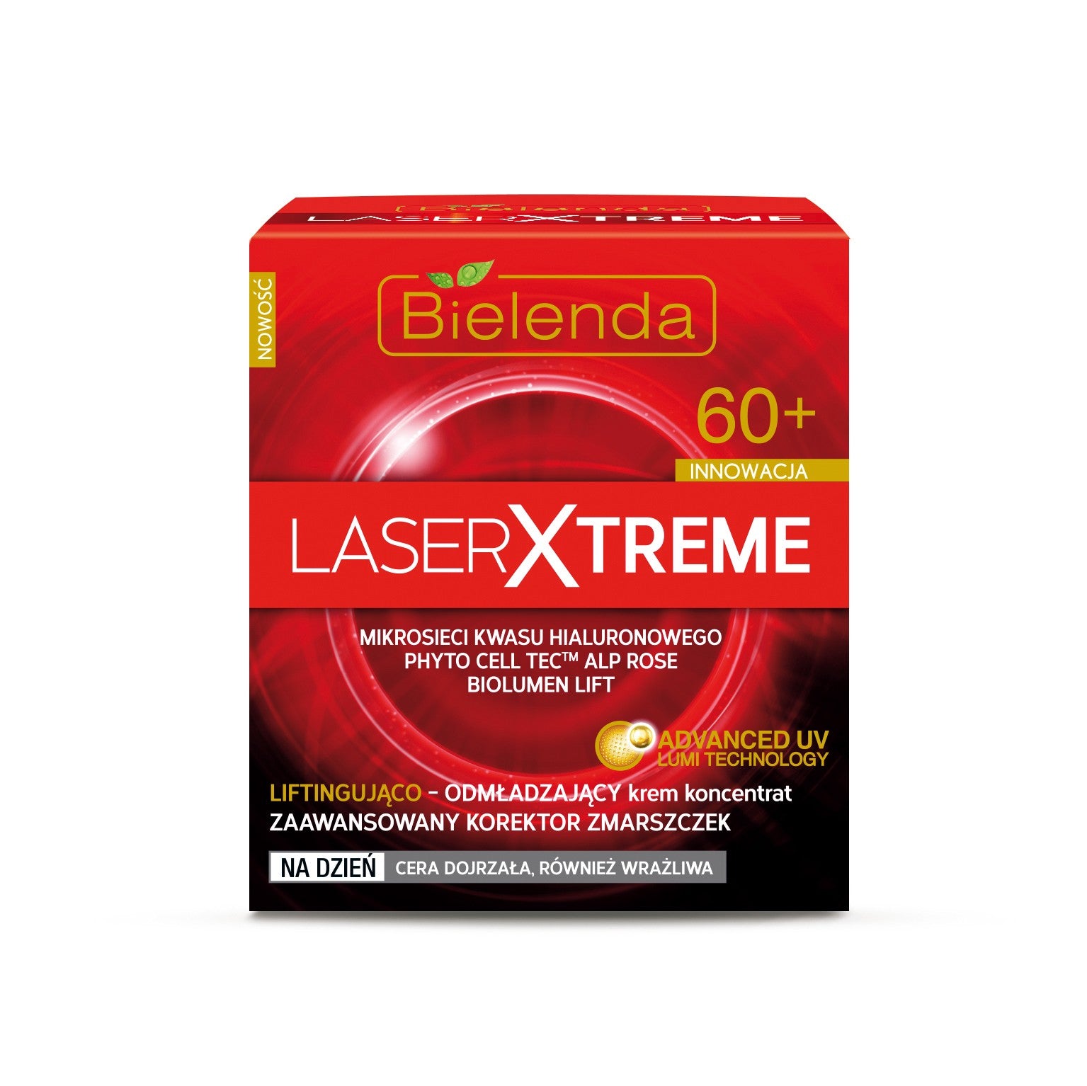 Laser Xtreme - Liftingująco – odmładzający krem koncentrat na dzień 60+, poj. 50 ml.