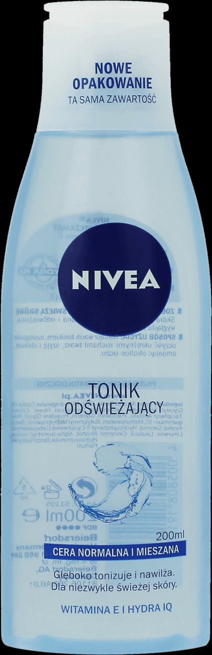 Nivea - refreshing tonic for normal and combination skin, 200 ml.