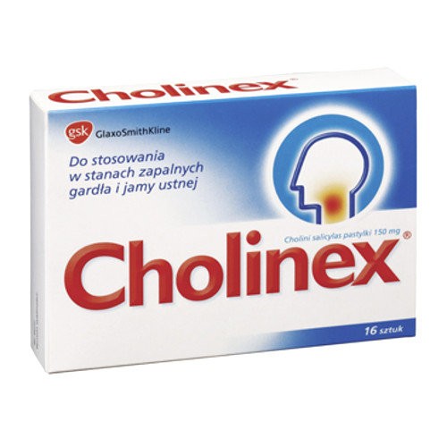 Cholinex - pastylki do ssania, 150 mg, 16 szt
