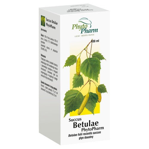 Succus Betulae - Sok z brzozy, poj. 100 ml.