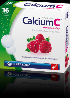 Calcium C - tabletki musujące, smak malinowy, 16 szt.