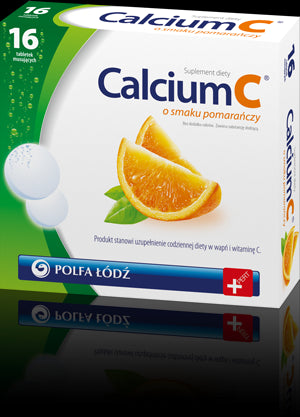 Calcium C - tabletki musujące, smak pomarańczowy, 16 szt.