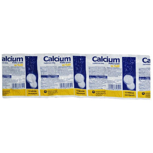 Calcium in foil - effervescent tablets, 12 pcs.