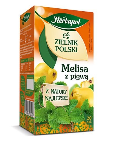 Polish Herb Garden - Lemon Balm with Quince, net weight: 1.23 oz (20 sachets x 0.06 oz)