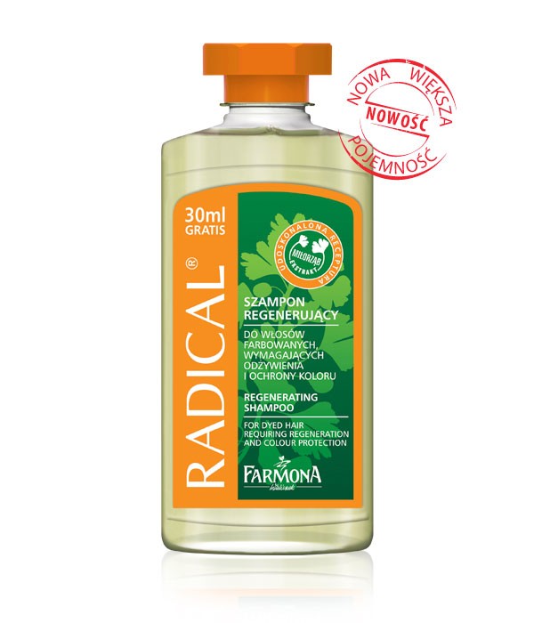 RADICAL - szampon regenerujący do włosów farbowanych, poj. 330 ml.