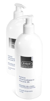 Ziaja Med - body emulsion, ultra moisturizing treatment with urea, capacity 400 ml.