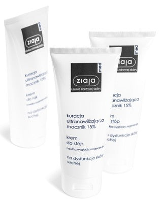 Ziaja Med - foot cream, ultra moisturizing treatment with urea, capacity 100 ml.