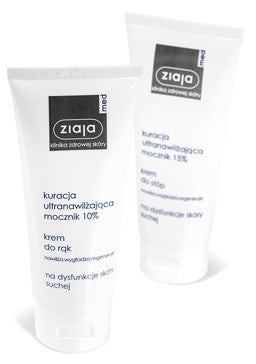 Ziaja Med hand cream, ultra moisturizing treatment with urea, capacity 100 ml.