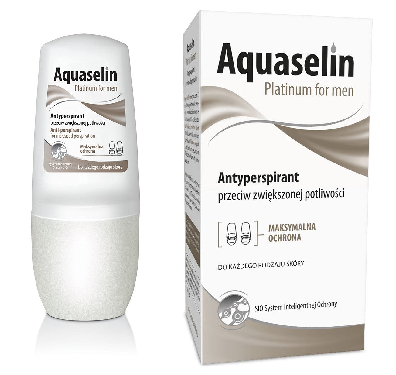 AQUASELIN Platinum for men - Antyperspirant przeciw zwiększonej potliwości, poj. 15 ml.