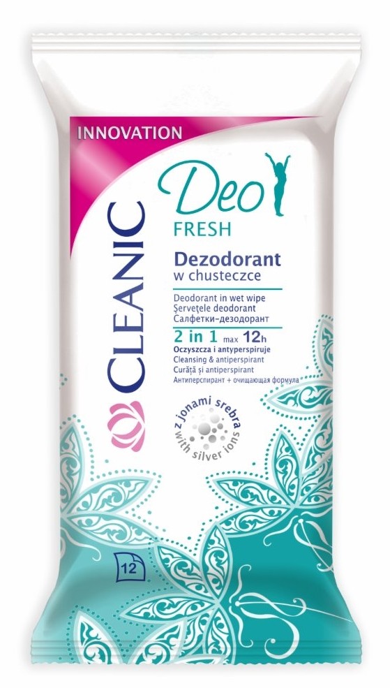 Cleanic - chusteczki deo fresh, 12 szt.