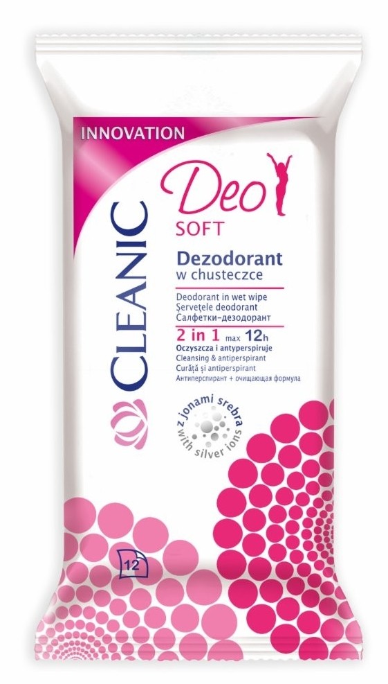 Cleanic - chusteczki deo soft, 12 szt.