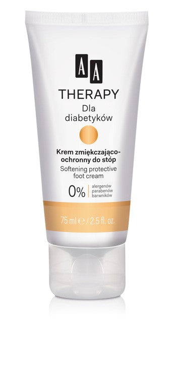 AA THERAPY Dla DIABETYKÓW - Krem zmiękczająco-ochronny do stóp, poj. 75 ml.
