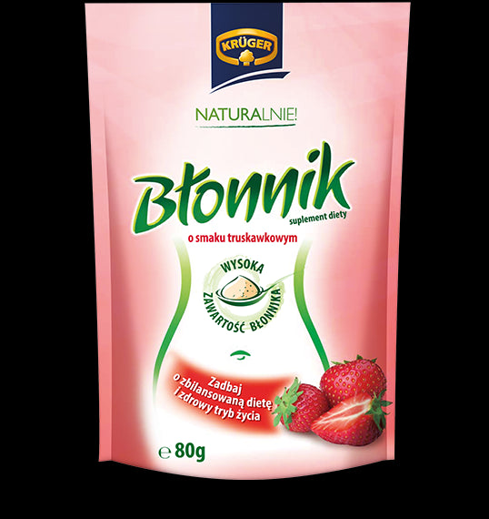 Kruger - Strawberry flavored fiber, 80 g capacity