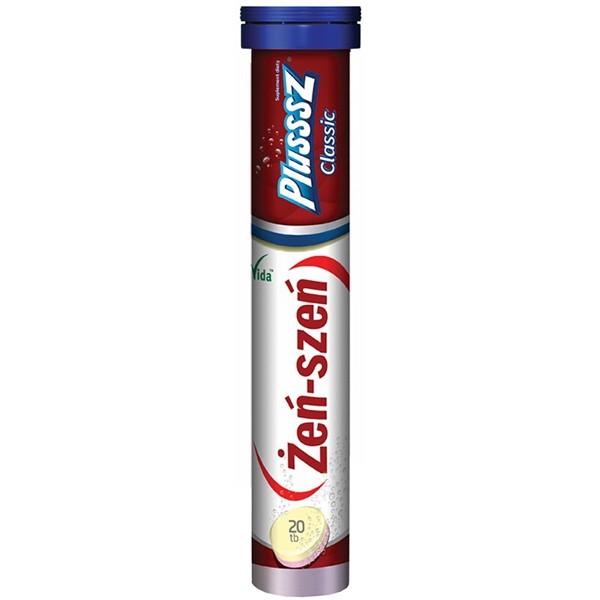 Plusssz Classic Źeń - Szeń, tabletki musujące, smak mandarynkowo - pomarańczowy, 20 szt.