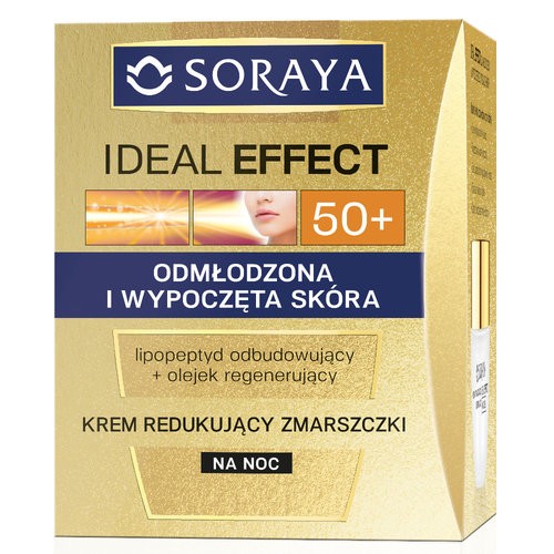 Soraya Ideal Effect 50+, krem redukujacy zmarszczki na noc, poj. 50 ml.