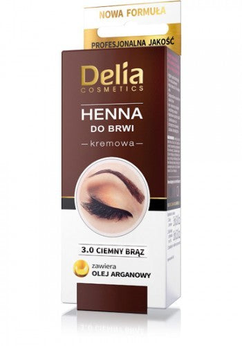Henna for eyebrows in cream - dark brown 3.0