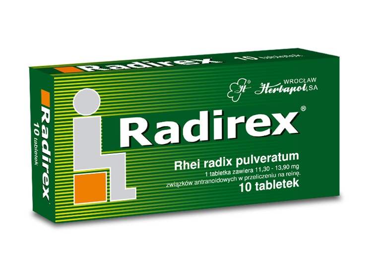 Radirex - tabletki na zaparcia, 10 tabletek