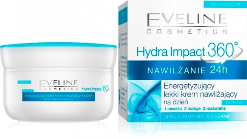 Hydra Impact 360 - energetyzujący lekki krem nawilżający na dzień, poj. 50 ml.