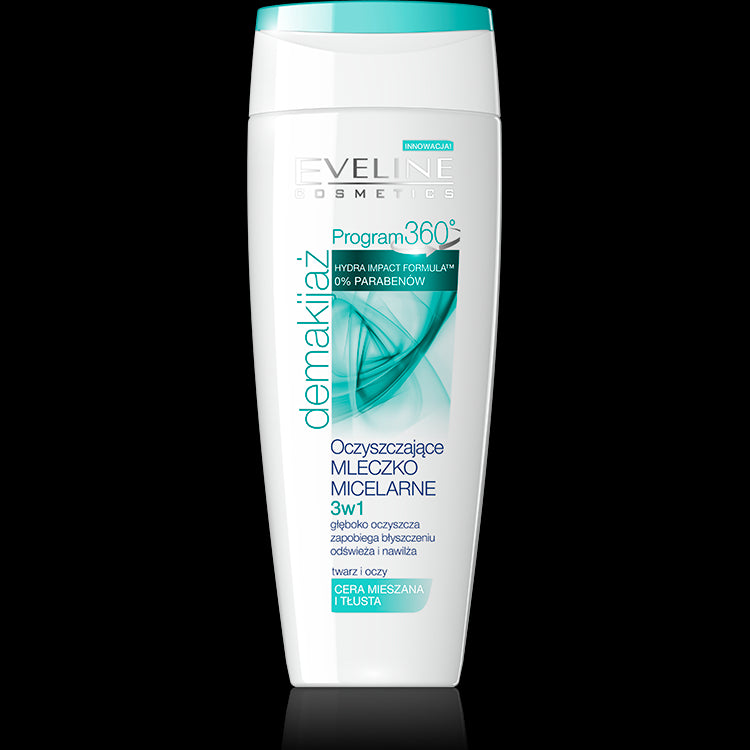 Program 360° - oczyszczające mleczko micelarne 3w1, poj. 200 ml.