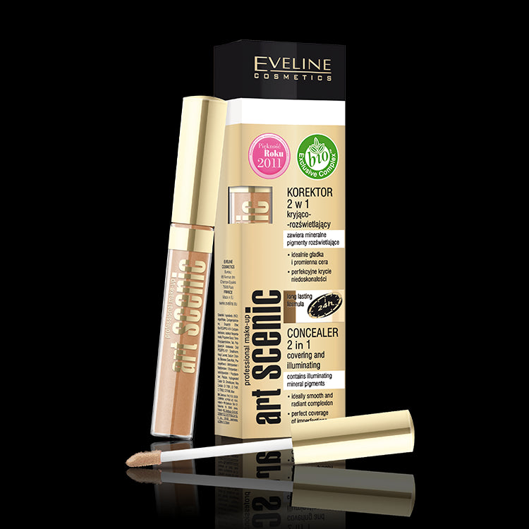 Art Scenic Professional Make Up - 2 in 1 concealer and illuminator, nude color