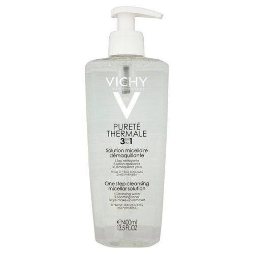 Vichy Pureté Thermale - płyn micelarny do demakijażu, 3w1, poj. 400 ml.