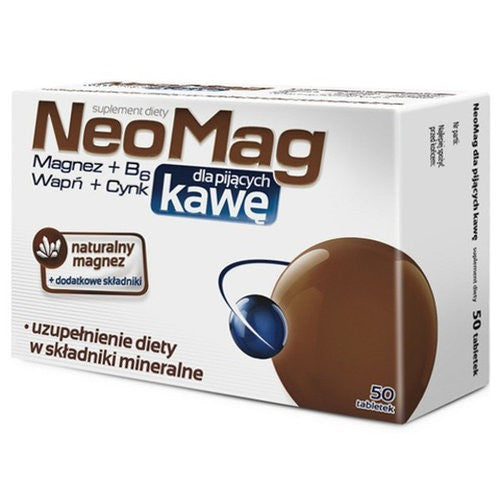 NeoMag dla pijących kawę, tabletki, 50 sztuk