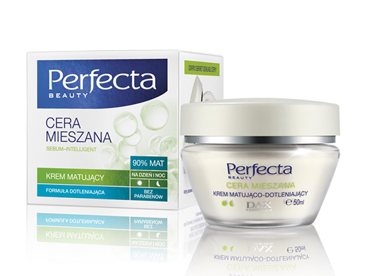 Perfecta Cera Mieszana - krem matujący na dzień i na noc formuła dotleniająca, poj. 50 ml.