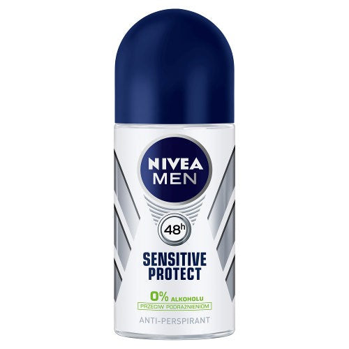 Nivea Men Sensitive Protect 48h - antyperspirant, roll-on, poj. 50 ml.