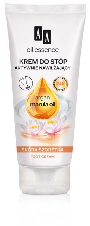 AA Oil Essence - krem do stóp aktywnie nawilżający, skóra szorstka, poj. 75 ml.