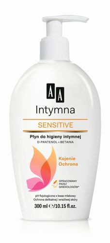 AA Intimate hygiene liquid SENSITIVE, capacity 300 ml.