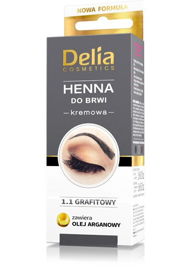 Henna do brwi w kremie - grafit 1.1