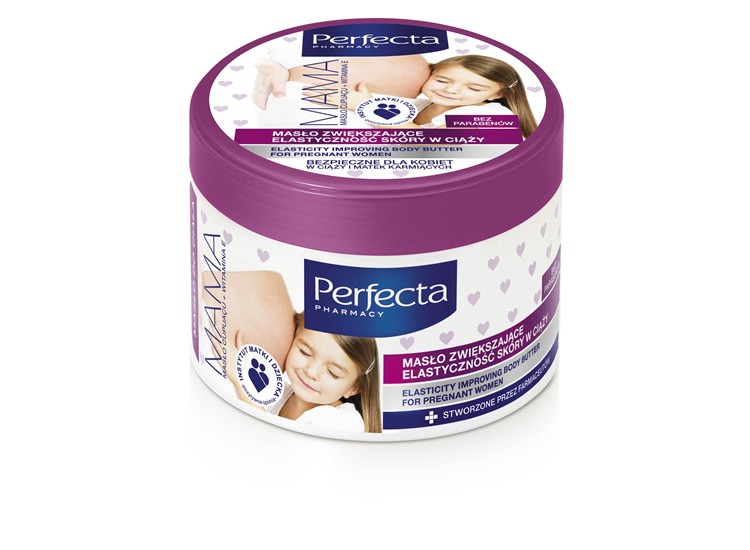 Perfecta Mama - masło zwiększające elastyczność skóry w ciąży, poj. 225 ml.