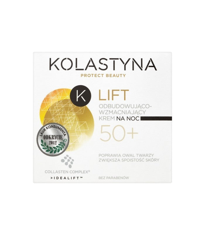 Kolastyna Lift - odbudowująco-wzmacniający krem na noc 50+, poj. 50 ml.