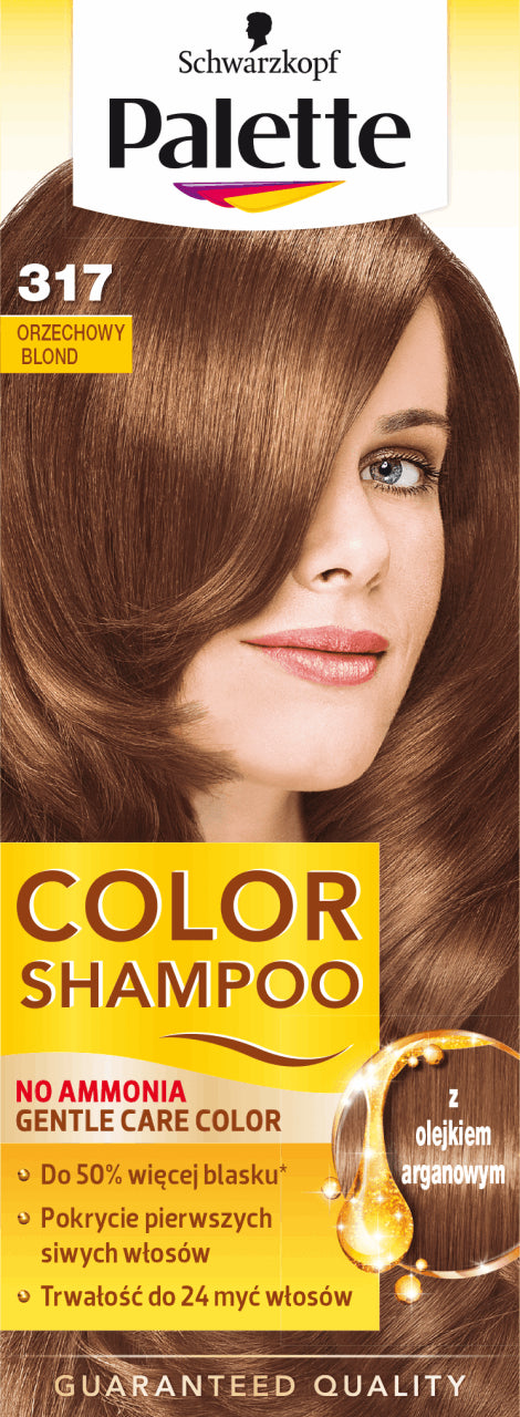 Palette Color Shampoo - ammonia-free coloring shampoo, no. 317 Walnut Blonde